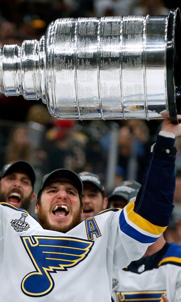 Bouwmeester and Blues' greybeards finally lift Stanley Cup